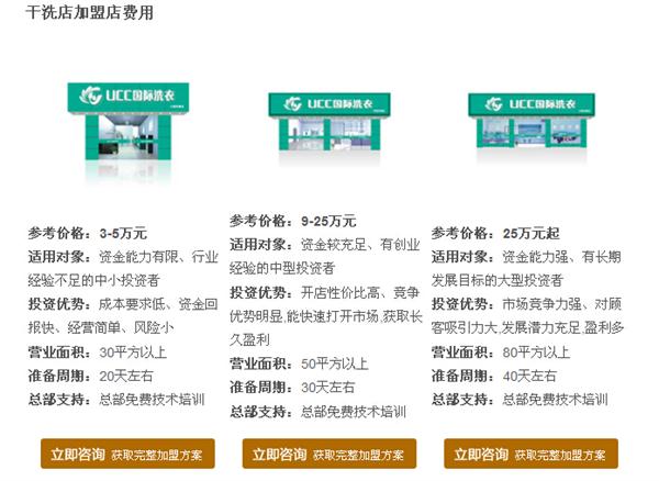 加盟干洗店投资额 加盟干洗店投资预算